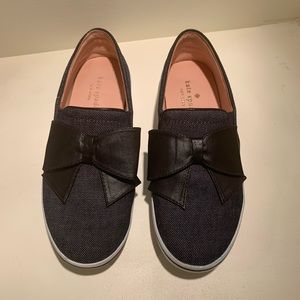 Kate spade ♠️ Delise Denim Bow Slip Ons